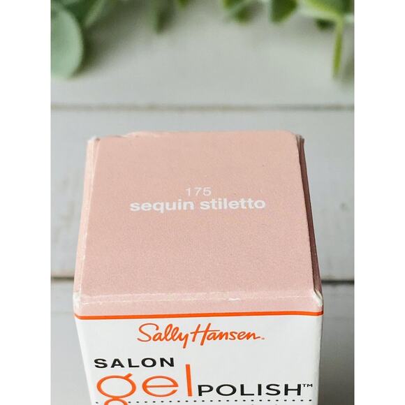NIB Sally Hansen Salon Gel Polish Step 2 Gel Nail Color Sequin Stiletto - Picture 3 of 9